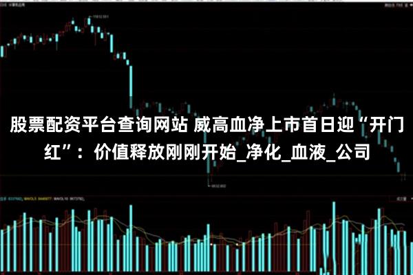 股票配资平台查询网站 威高血净上市首日迎“开门红”：价值释放刚刚开始_净化_血液_公司