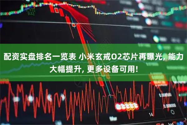 配资实盘排名一览表 小米玄戒O2芯片再曝光, 能力大幅提升, 更多设备可用!